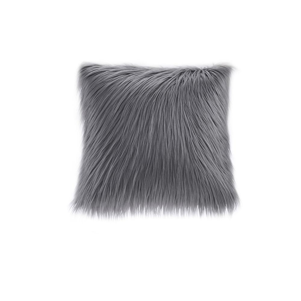 Faux Fur Square Pillow