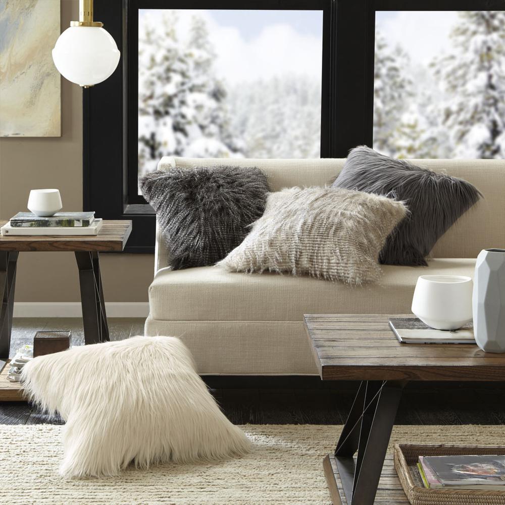 Faux Fur Square Pillow