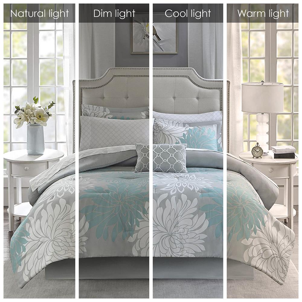 9 Piece Comforter Set with Cotton Bed Sheets