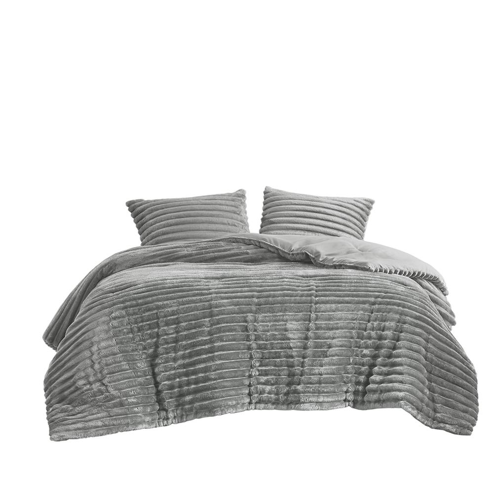 2 Piece Corded Plush Comforter Set