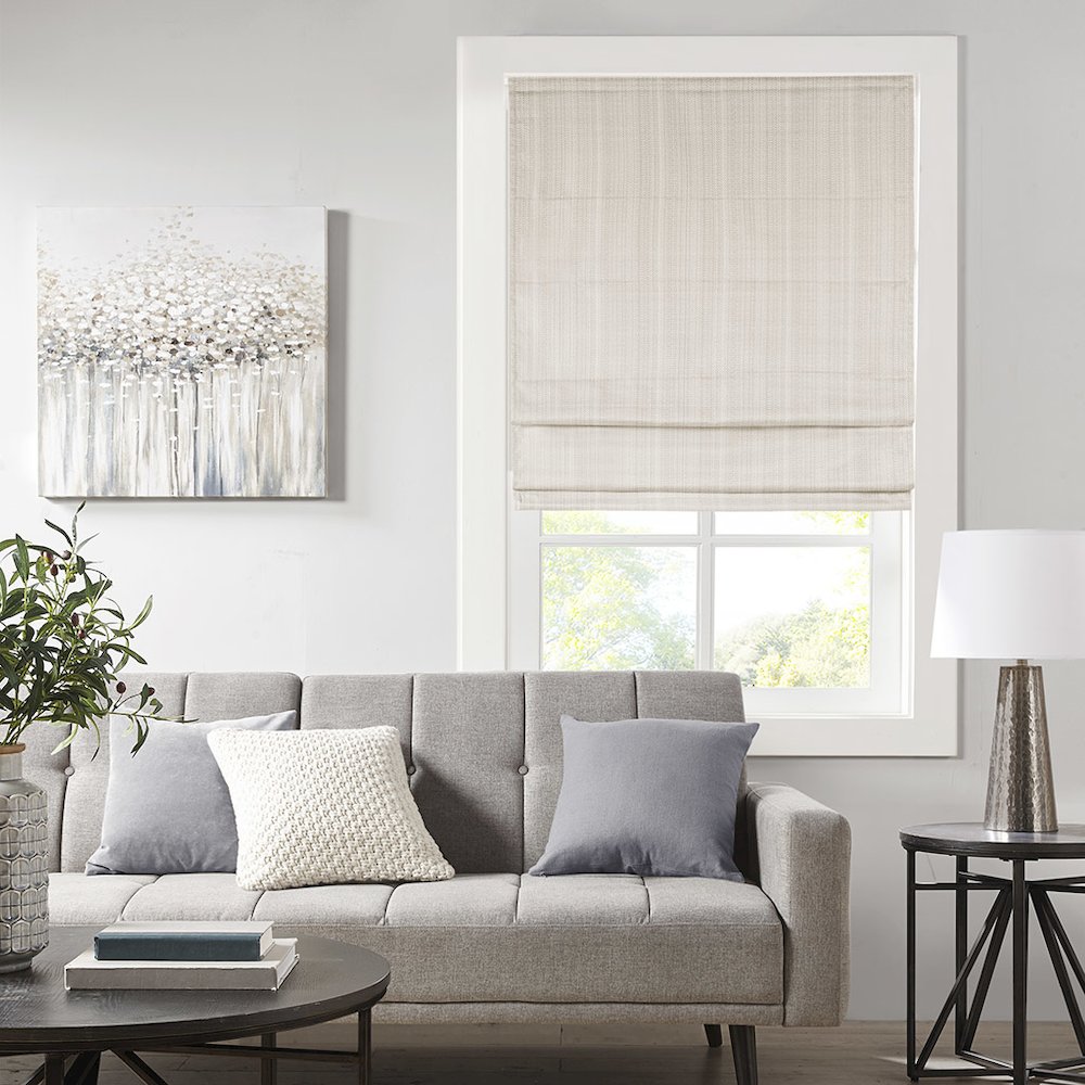 Galen Basketweave Cordless Roman Shade Collection