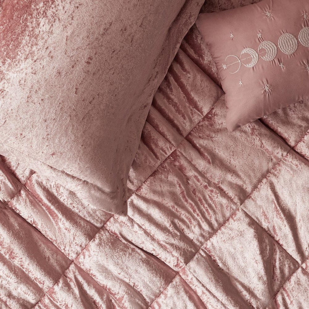 Velvet Duvet Cover Set with Throw Pillow