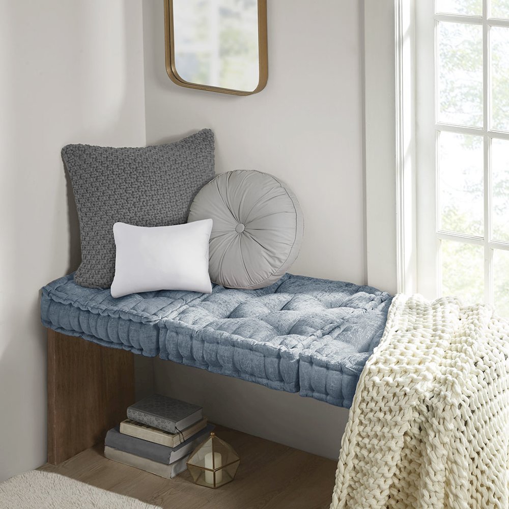 Poly Chenille Square Floor Pillow Cushion
