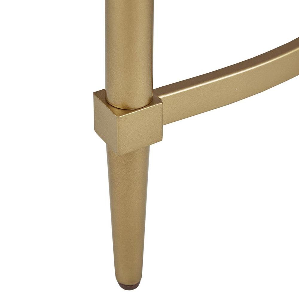 White Marble Hallway Table, Modern Luxury Console Table with Gold Legs