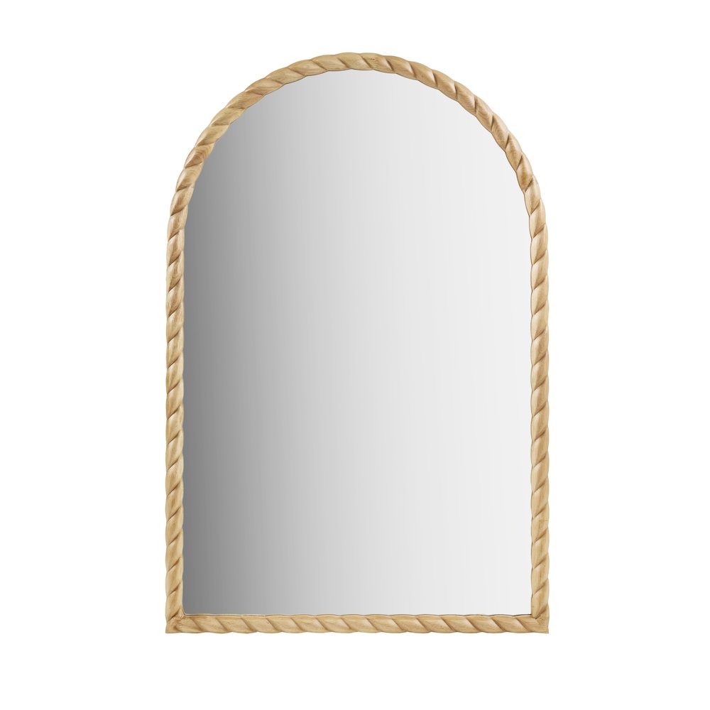 Montra Arched Braided Wood Wall Mirror