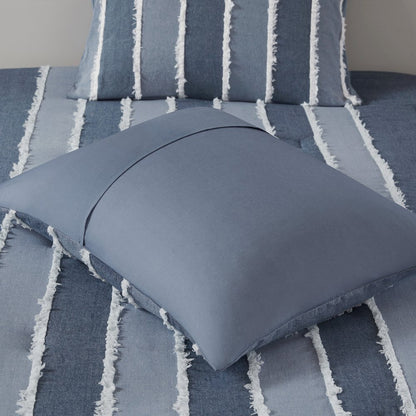Shay 3 Piece Striped Cotton Comforter Set