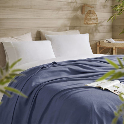 Bamboo Cotton Rayon from Bamboo Cotton Blanket, Navy color
