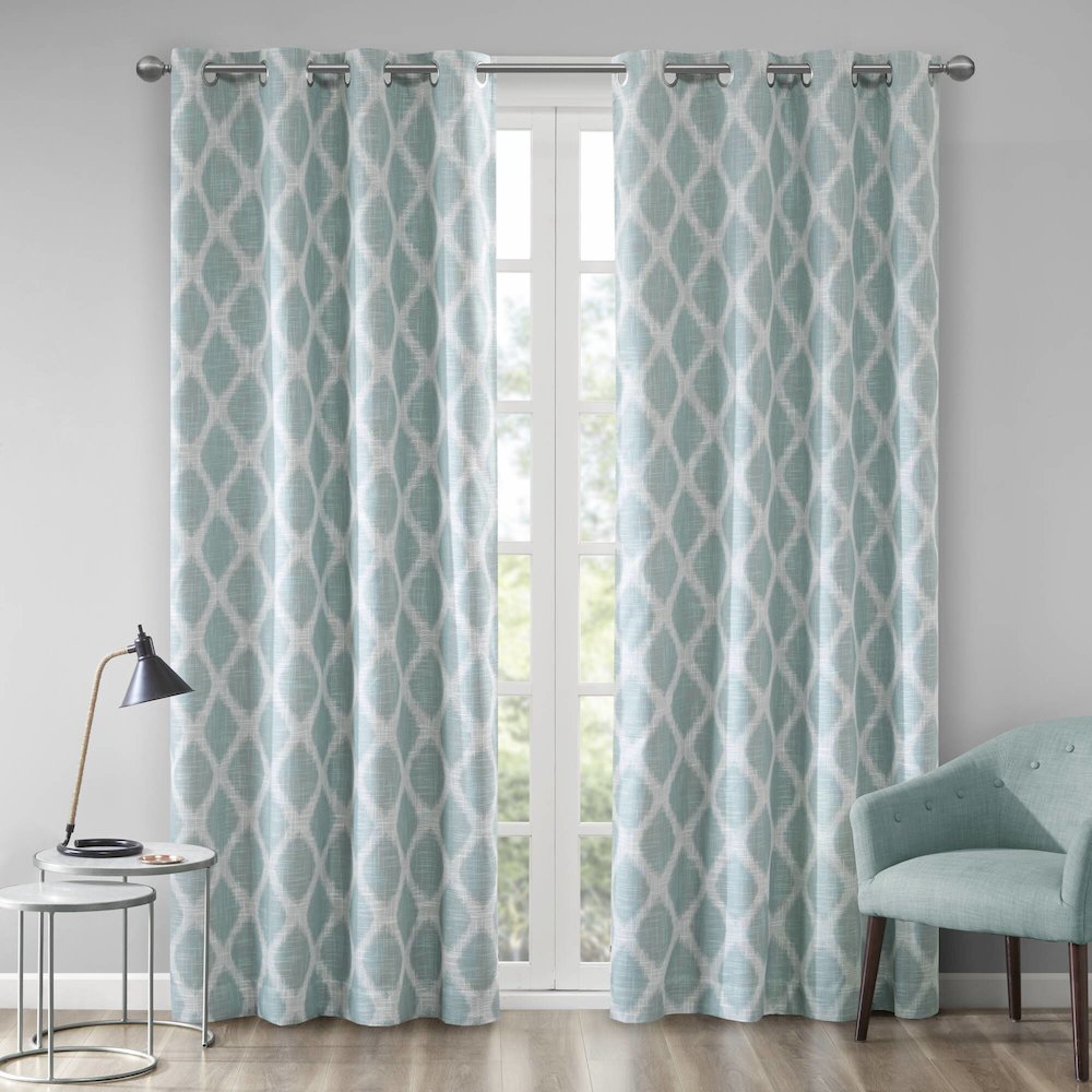 Blakesly Printed Ikat Blackout Curtain Panel