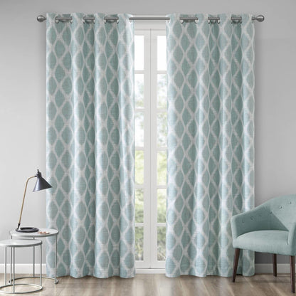 Blakesly Printed Ikat Blackout Curtain Panel