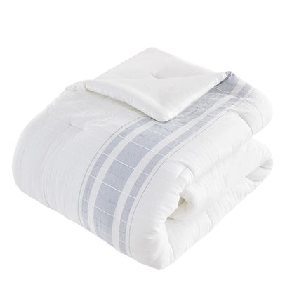 6 Piece Cotton Jacquard Oversized Comforter Set
