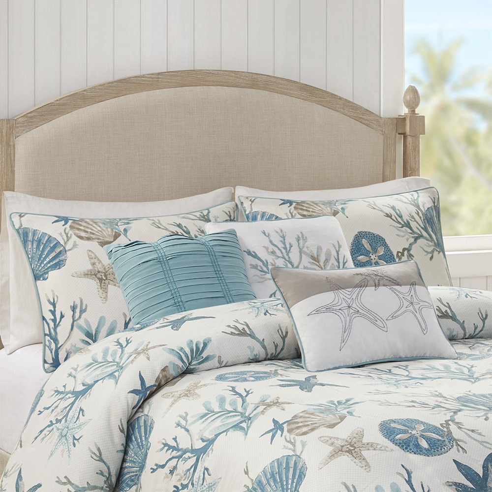 6 Piece Cotton Sateen Duvet Cover Set