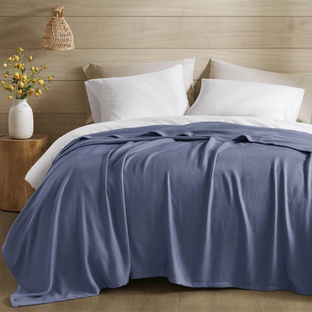 Bamboo Cotton Rayon from Bamboo Cotton Blanket, Navy color