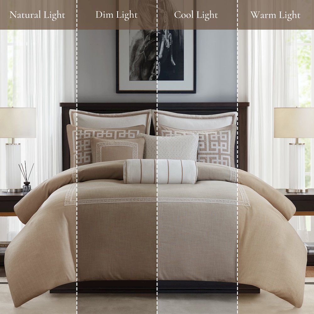 Jarvis Embroidery Oversized Duvet Style Comforter Set