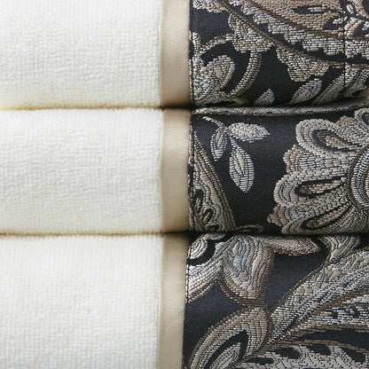 6 Piece Jacquard Towel Set