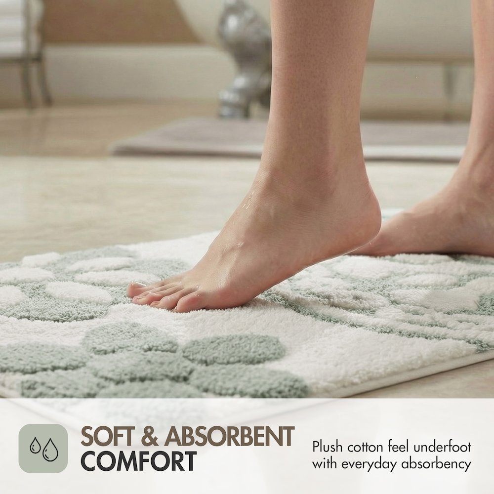Casablanca Medallion Cotton Tufted Bath Rug