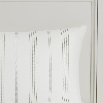 6 Piece Cotton Jacquard Oversized Comforter Set