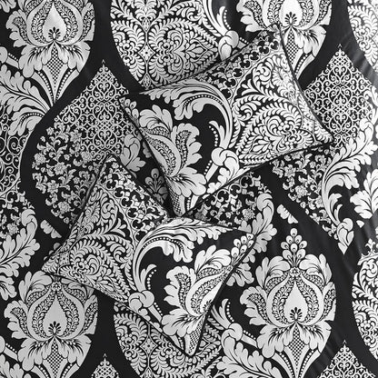 6 Piece Printed Duvet Cover Set