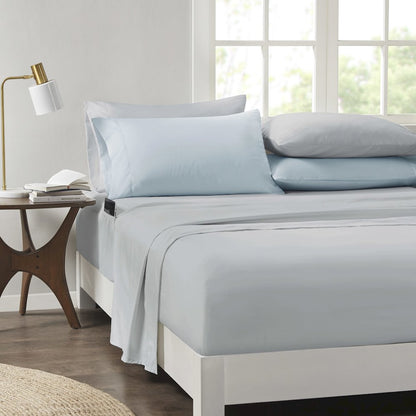 Alexis Comforter Set with Bed Sheets, Blue color