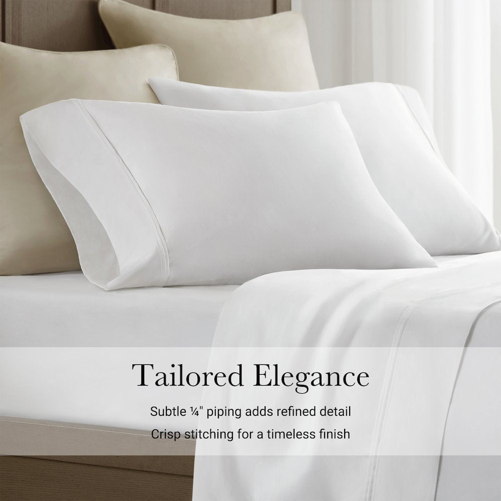 Sateen Pillowcase Set, White color