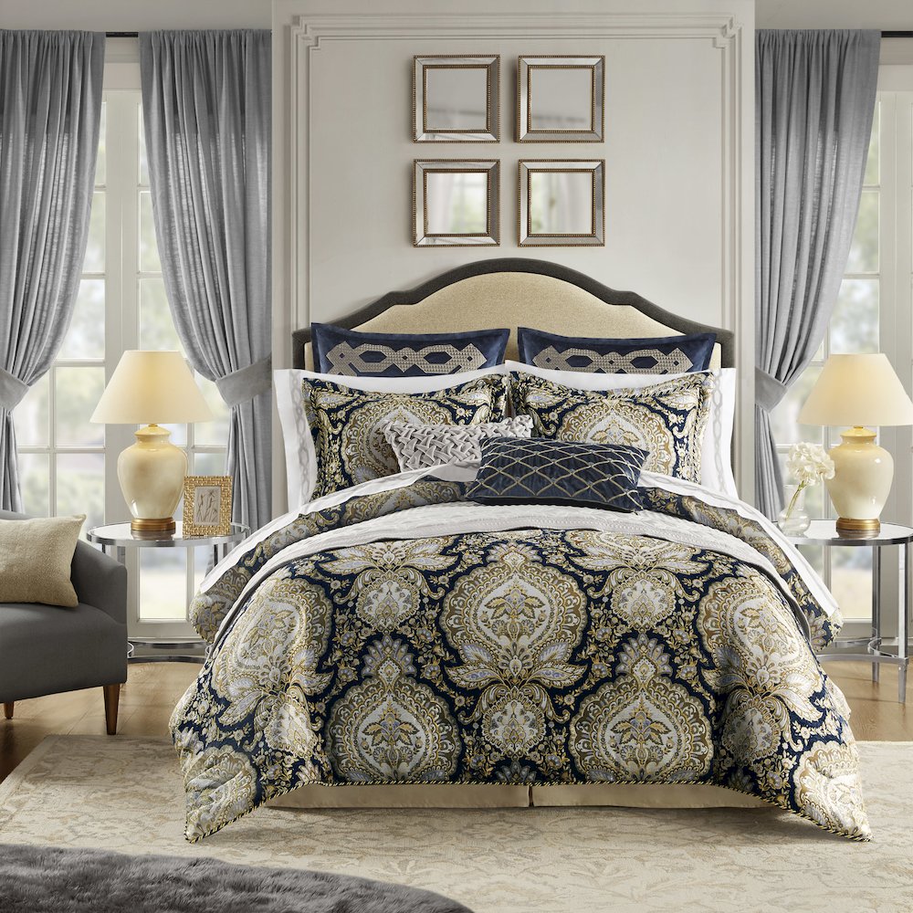 3 Piece Grey Quilt Set