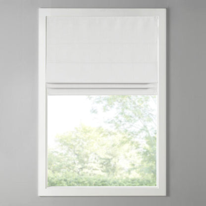 Basketweave Room Darkening Cordless Roman Shade