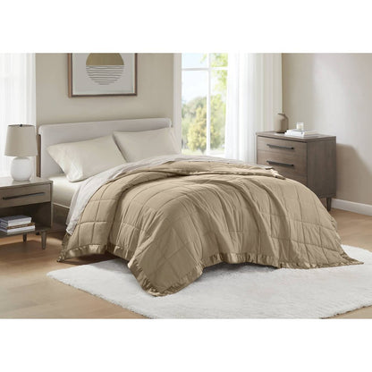 Windom Lightweight Down Alternative Blanket with Satin Trim