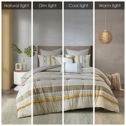 3 Piece Cotton Comforter Set