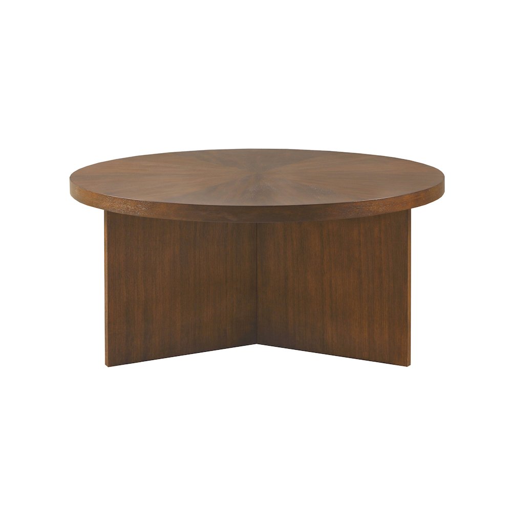 Sadie Round Coffee table, Brown color