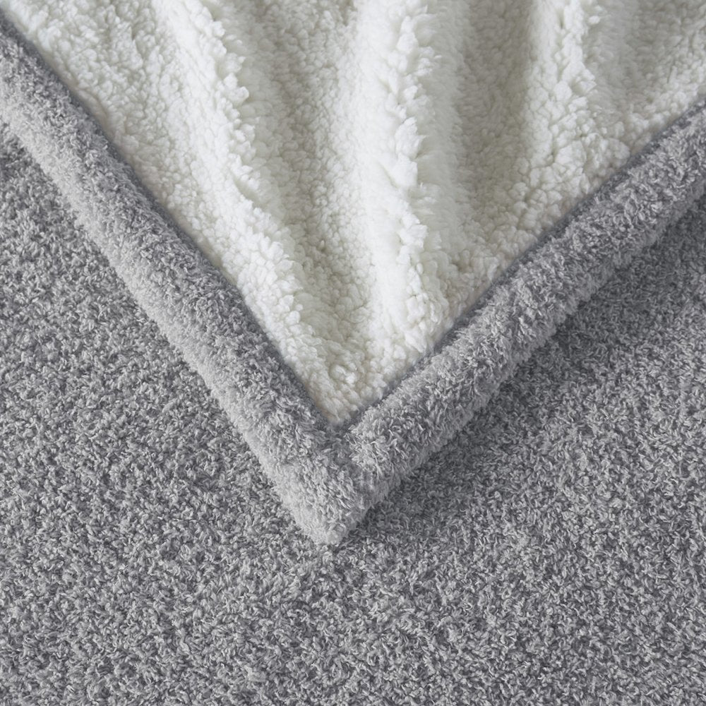 Amira Dream Soft Heated Throw in Grey