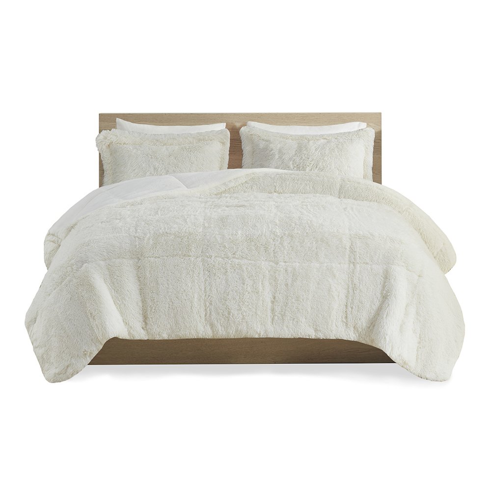 Malea Shaggy Faux Fur Comforter Mini Set