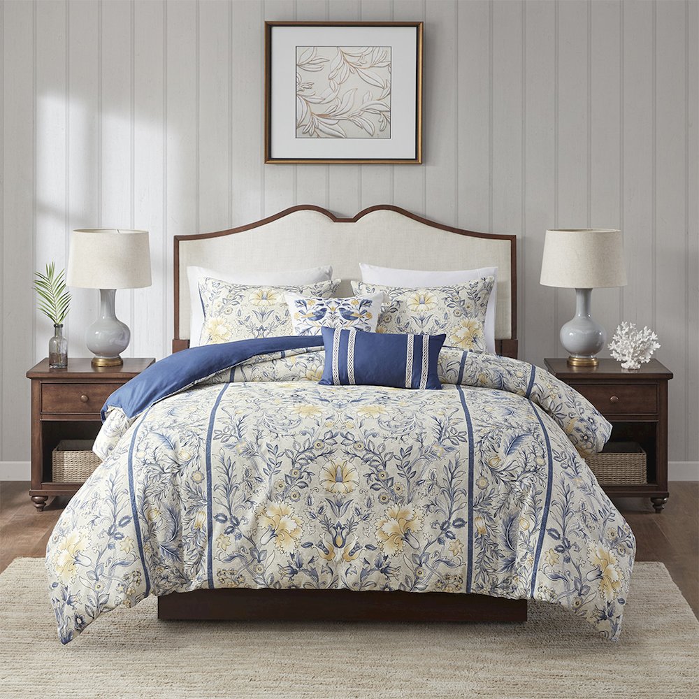 5 Piece Cotton Duvet Cover Set