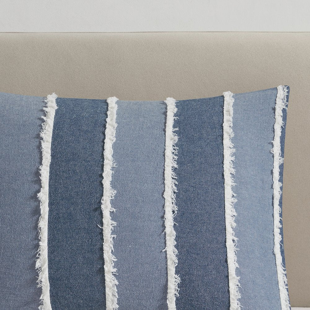 Shay 3 Piece Striped Cotton Comforter Set