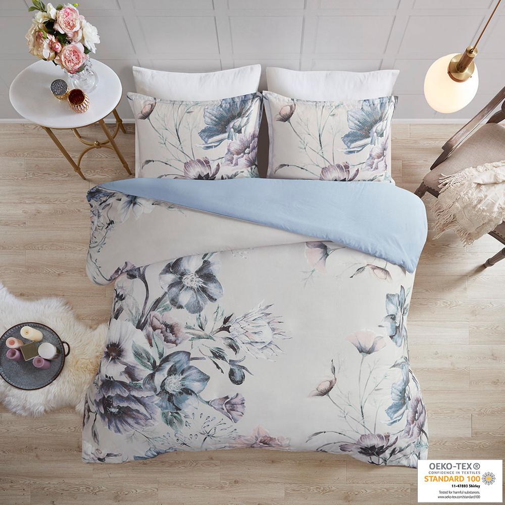3 Piece Cotton Printed Duvet Cover Set