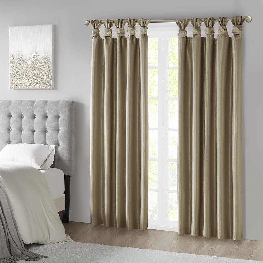 Twist Tab Total Blackout Window Curtain Panel