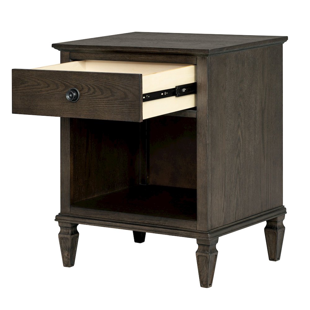 Victoria Nightstand, Antique Brown color