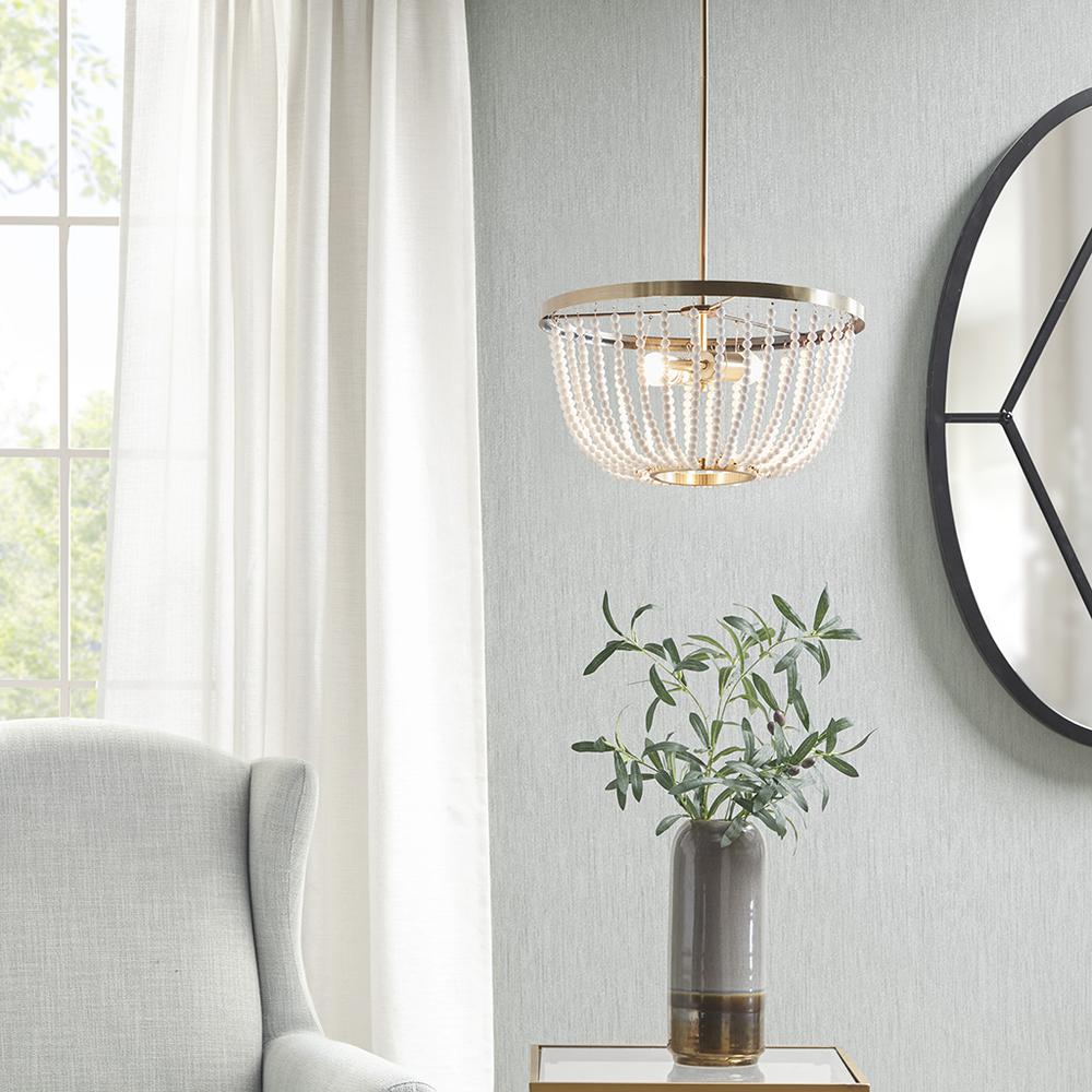 2-Light Beaded Chandelier