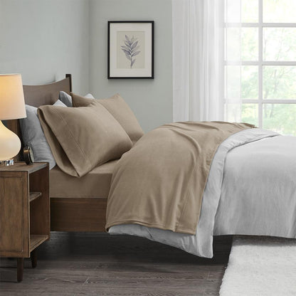 100% Polyester Knitted Micro Fleece Solid Sheet Set,SHET20-738