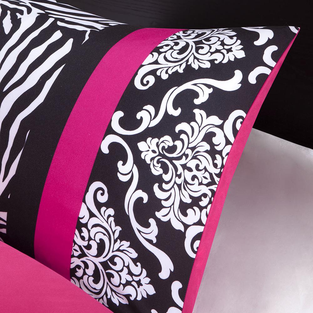Reagan Pink Printed Comforter Set, Belen Kox