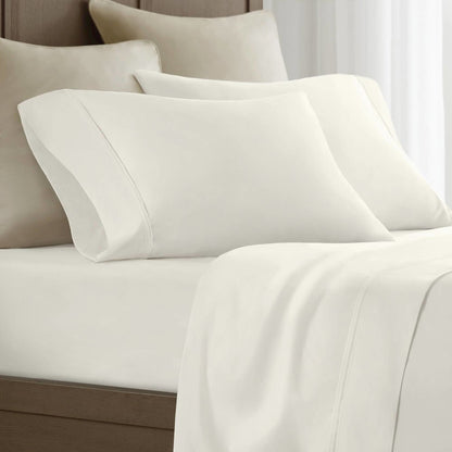Sateen Pillowcase Set, Ivory color