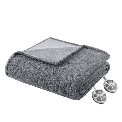 Dream Soft Heated Blanket, Grey color