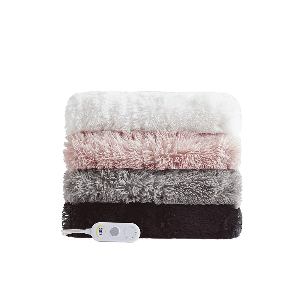 Shaggy Faux Fur Heated Throw