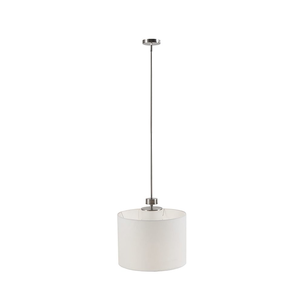 Metal Pendant with Drum Shade