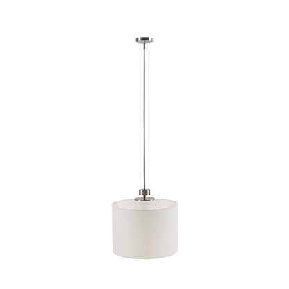 Metal Pendant with Drum Shade