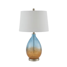 Cortina Blue Glass Table Lamp Set, Belen Kox