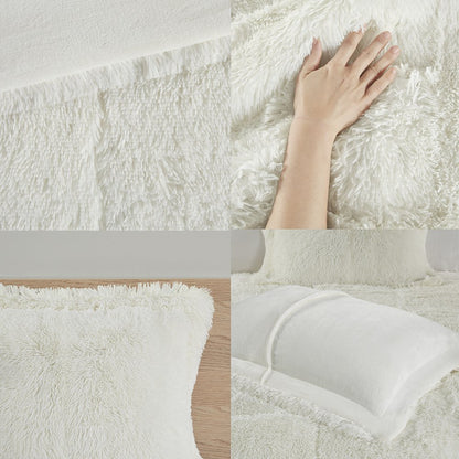 Malea Shaggy Faux Fur Comforter Mini Set
