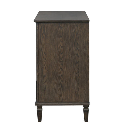 Victoria 4-drawer wood dresser (40"), Antique Brown color