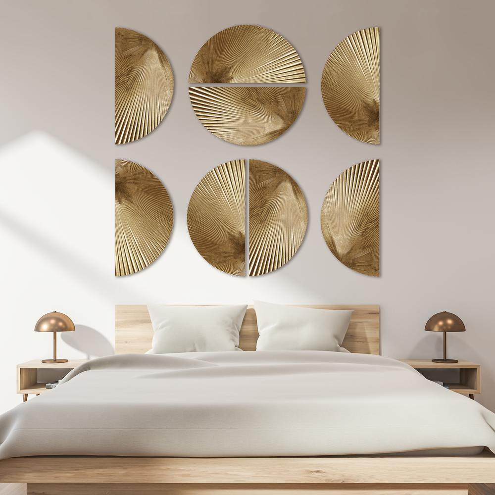 Half-moon 2-piece Metal Wall Decor Set
