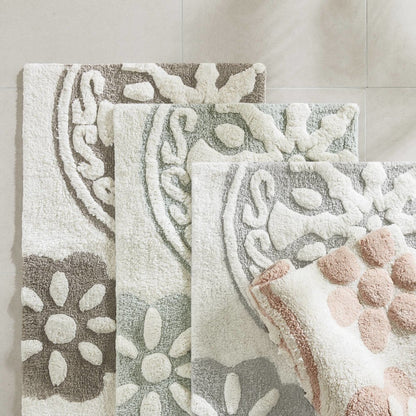 Casablanca Medallion Cotton Tufted Bath Rug