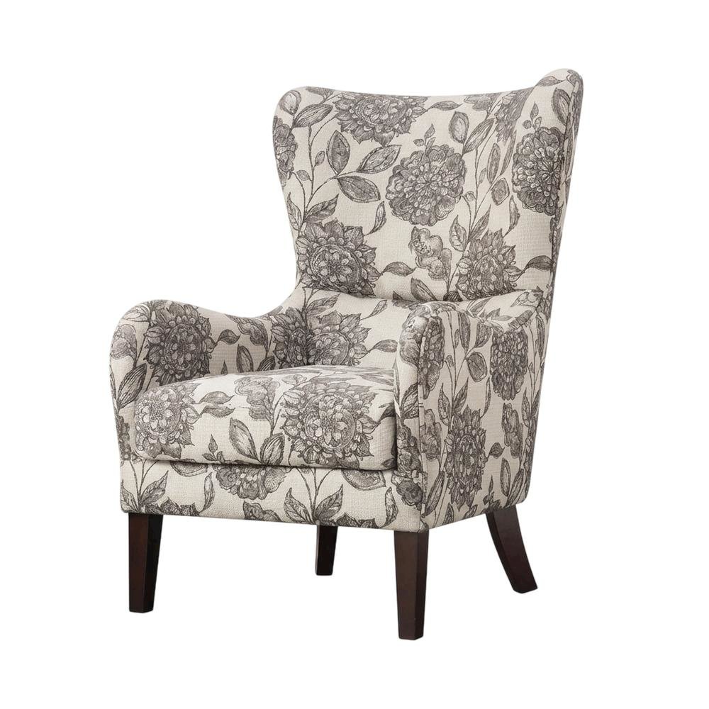 Winged Swoop Accent Armchair with Elegant Design and Comfortable Frame