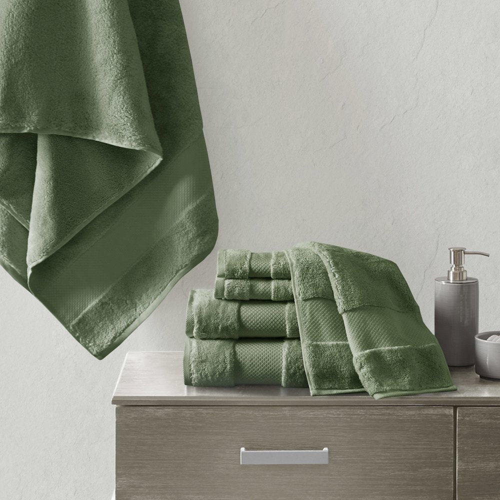 Cotton 6 Piece Bath Towel Set